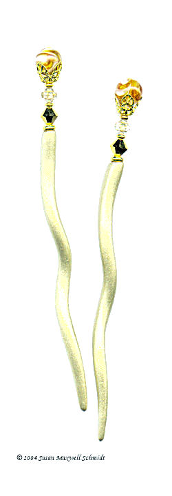 Gilded Spiral LongLocks SpiralStix Hair Sticks