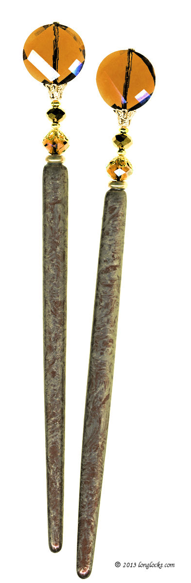 Gingerbread LongLocks MajeStix Hair Sticks