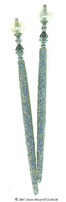 Glittering Moonglow Special Edition LongLocks GlitterStix Hair Sticks