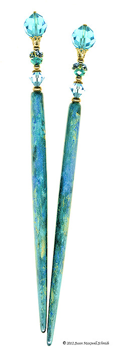 Glittering Seas LongLocks Design - Click to see our hair jewelry catalog!