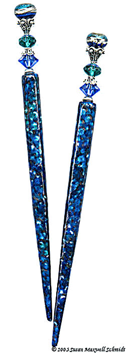 Glittering Surf Special Edition LongLocks DecoStix Hair Sticks