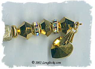 Golden Heart LongLocks HairSticks
