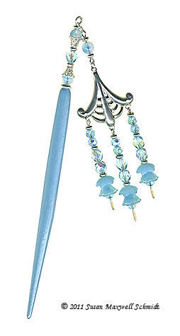 Iced Blossoms LongLocks Design - Click to see our hair jewelry catalog!