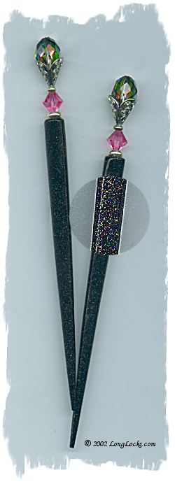 Infinite Rainbow LongLocks HoloStix Hair Sticks