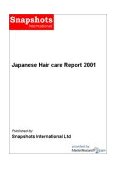 Japanese Hair care Report 2001 [DOWNLOAD: PDF]