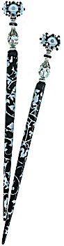 Jet Wedgwood DecoStix Hair Accessories