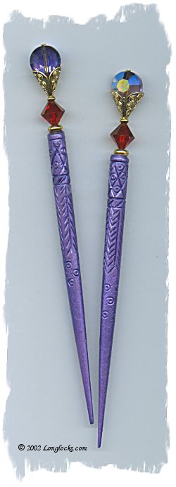 Joker's Wild LongLocks SatinStix Hair Sticks
