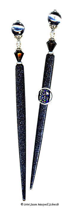 Starshine Sparkle LongLocks HoloStix  Hair Jewelry Design - Click to see our hair jewelry catalog!