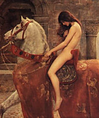 Detail of 'Lady Godiva' by John Colliers- Click to send as a free postcard!