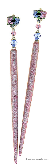 Late Blooms Special Edition MajeStix LongLocks HairSticks - Click to see our full catalog!