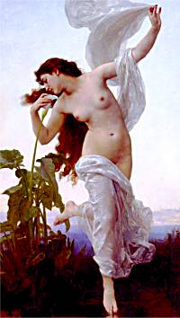 L'aurore by William Bouguereau - Click to send as a free 		postcard!