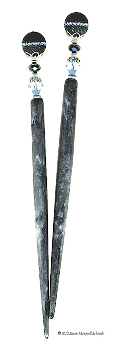 Lava Blue Special Edition LuminiStix LongLocks HairSticks - Click to see our full catalog!