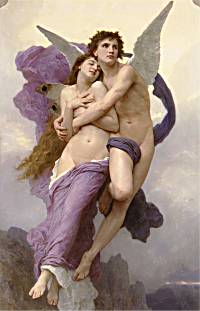 Le Ravissement de Psyche by William Bouguereau - Click to see this painting on items available in The Rapunzel Shoppe!