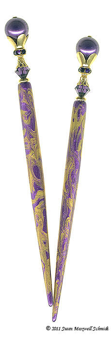 Lilac Illusion LongLocks Design - Click to see our hair jewelry catalog!