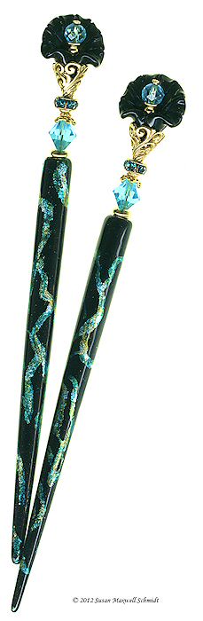 Lily Noir LongLocks Design - Click to see our hair accessories and jewelry catalog!