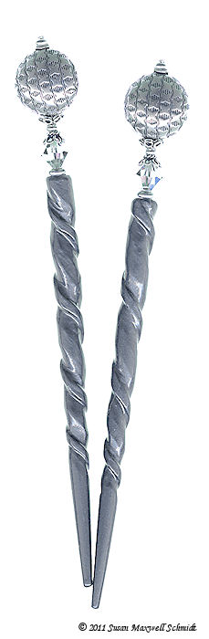 Luna Argent LongLocks SterlingStix Hair Sticks - Click to see our hair jewelry catalog!