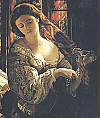 Madeline After Prayer by Daniel Maclise - Click to send as a free postcard!
