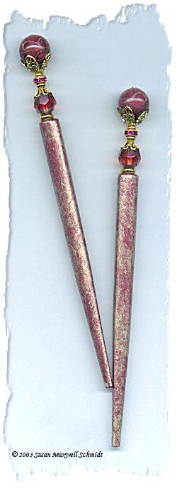 Majestic Cranberry LongLocks MajeStix Hair Sticks