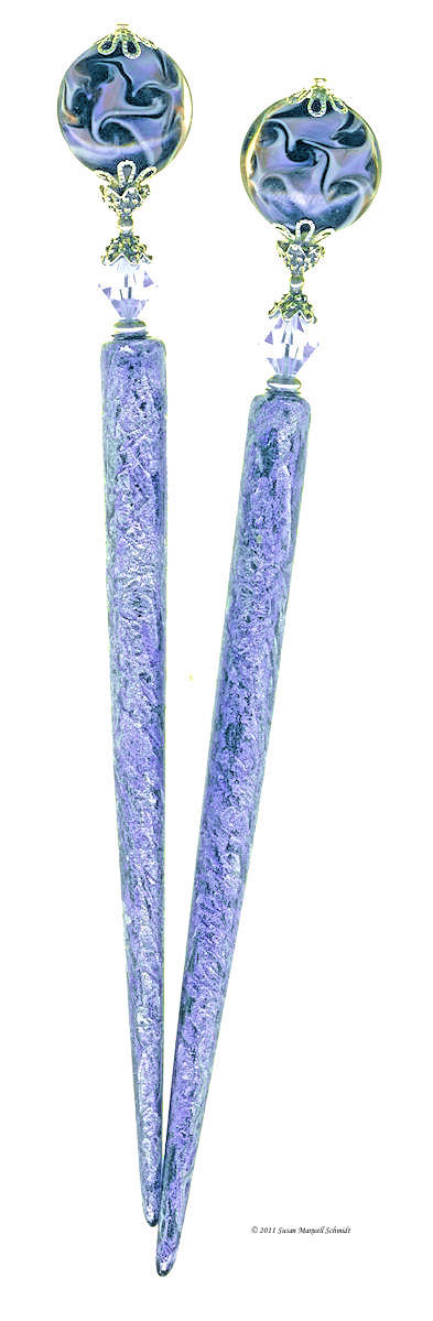 Midnight Whirlpool LongLocks Hair Jewelry Design