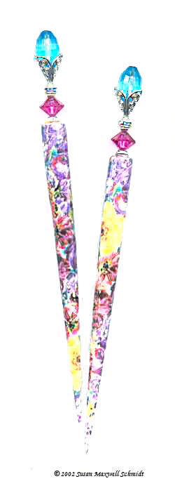Monet's Garden LongLocks DecoStix Hair Sticks