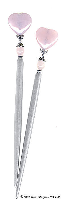 My Heart Special Edition BridalStix LongLocks HairSticks - Click to see our full catalog!