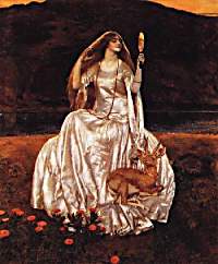 Nimue the Enchantress by Frank Cowper - Click to send as a free postcard!