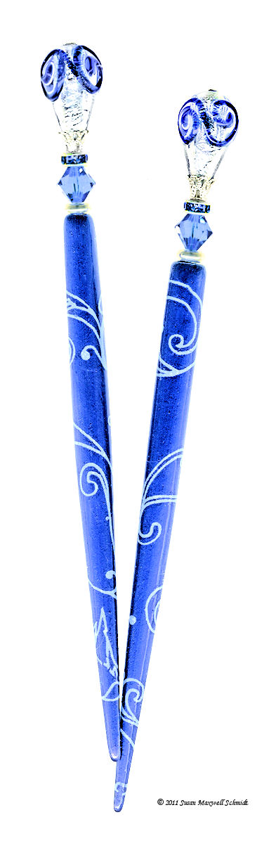 Nouveau Bleu LongLocks Hair Jewelry Design