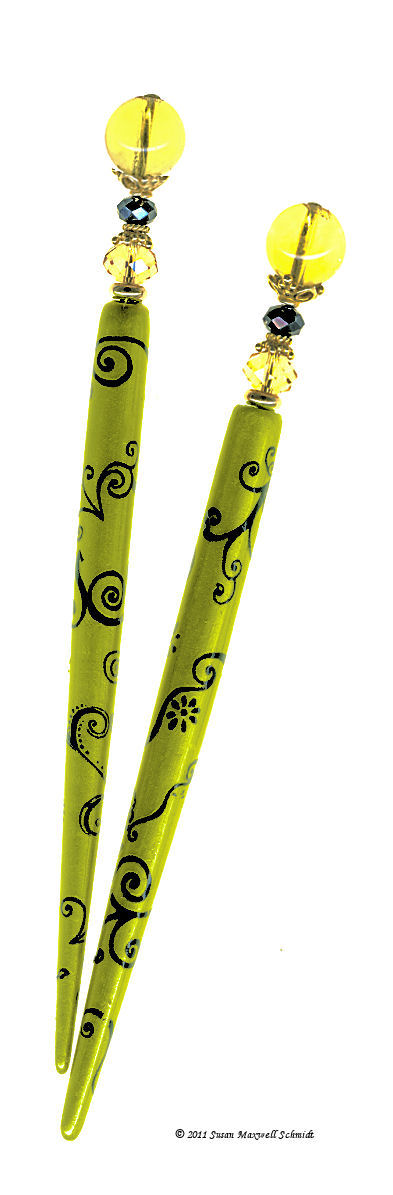 Nouveau Citrine Special Edition LongLocks Stix Nouveau Hair Sticks