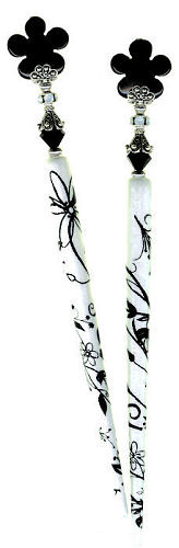 Onyx Bloom Special Edition Stix Nouveau Hair Accessories by LongLocks
