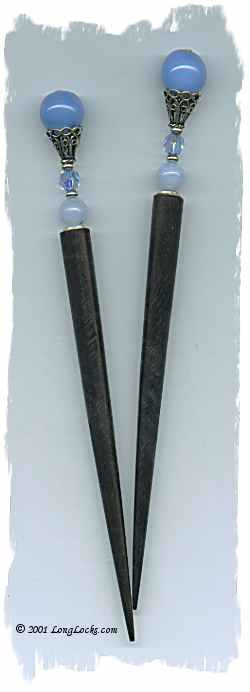 Opal Blue Original LongLocks HairSticks
