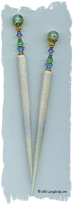 Opal Shimmer LongLocks GlitterStix Hair Sticks