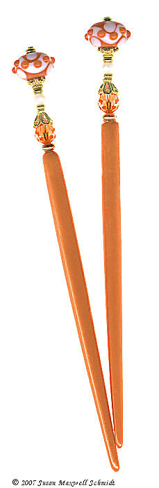 Orange Creamsicle LongLocks FXStix Hair Sticks