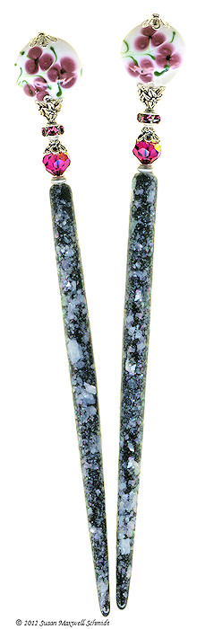 Pansy Potion LongLocks Design - Click to see our hair jewelry catalog!