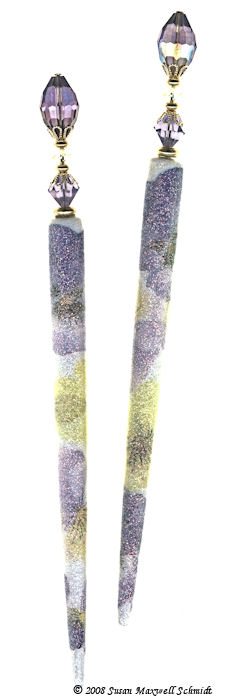 Pansy Purple LongLocks Design - Click to see our hair accessories and jewelry catalog!