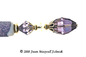 Pansy Purple LongLocks Design - Click to view our hair accessories and jewelry catalog!