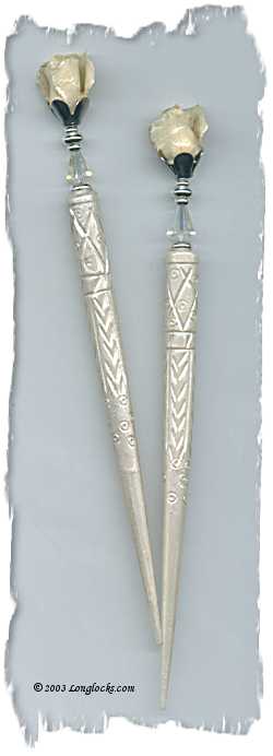 Peace LongLocks RoseStix Hair Sticks