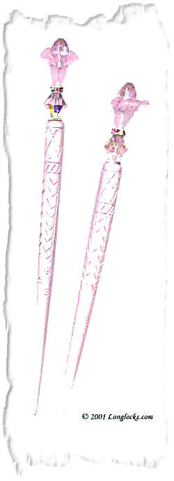 Pink Azalea LongLocks GlimmerStix Hair Accessories