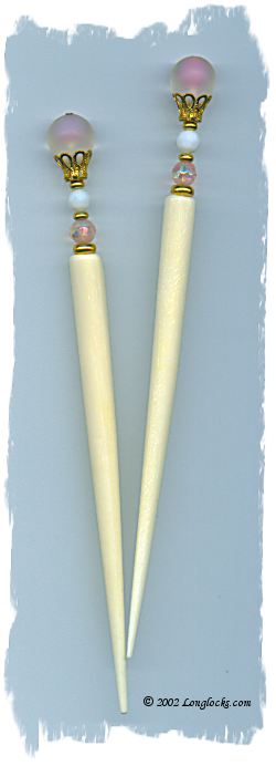 Original LongLocks Pink Cloud Hair Sticks