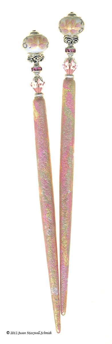 Pink Lotus LongLocks RomanzaStix Hair Sticks