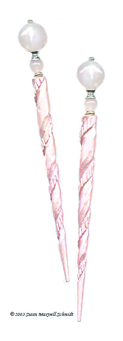 Pink Twist LongLocks GemStix Hair Sticks