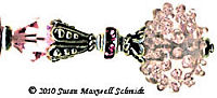 Pink Urchin LongLocks RapunzelStix Hair Pins