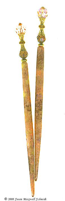 Posh Peach LongLocks MonetStix Hair Sticks