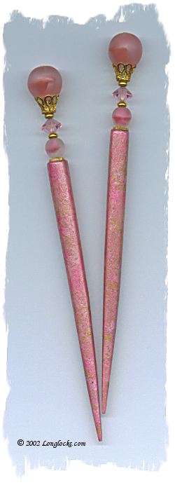 Posh Pink LongLocks ImpressioniStix Hair Sticks