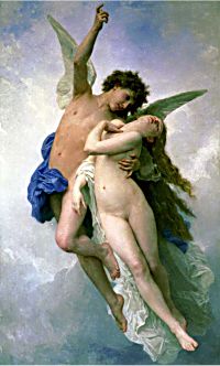 Psyche et l'Amour - by William Bouguereau - Click to send it as a free postcard!