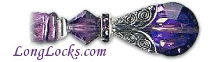 LongLocks HairSticks, exquisite vintage crystal hair jewelry designed and hand crafted for the uncommon woman.  Rapunzel never had it so good...