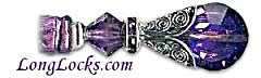 LongLocks Purple Lace GlimmerStix Hair Sticks