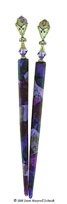 Purple Bliss LongLocks Design - Click to see our hair jewelry catalog!