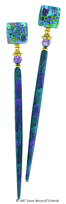 Purple Chaos Special Edition LongLocks SynergiStix Hair Sticks