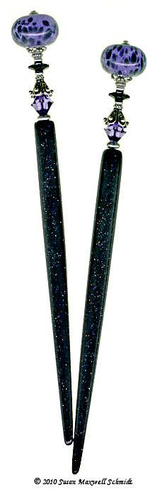 Purple Leopard LongLocks Design - Click to see our hair accessories and jewelry catalog!