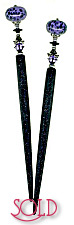 Purple Leopard HoloStix Hair Jewelry
